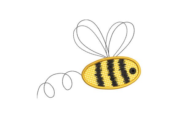 Cute Baby Bee: A Craft Fair-Ready Embroidery Appliqué