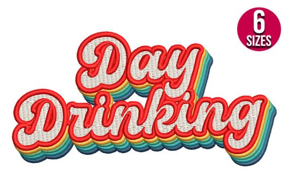 Day Drinking: A Playful Summer Embroidery Hit