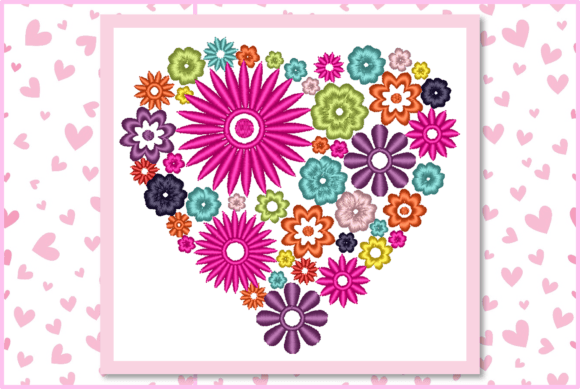 Floral Heart-Multi-Color Embroidery Review