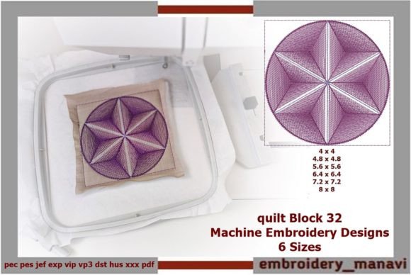 Quilt Block 32: Elegant Geometry for Craft Fair Success
