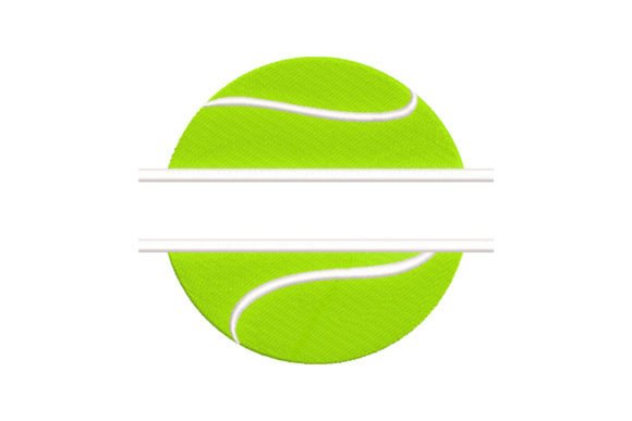 Split Tennis Ball: A Playful Holiday Embroidery Twist