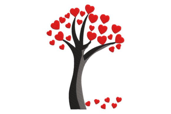 Tree Heart: A Thoughtful Valentine Embroidery Design